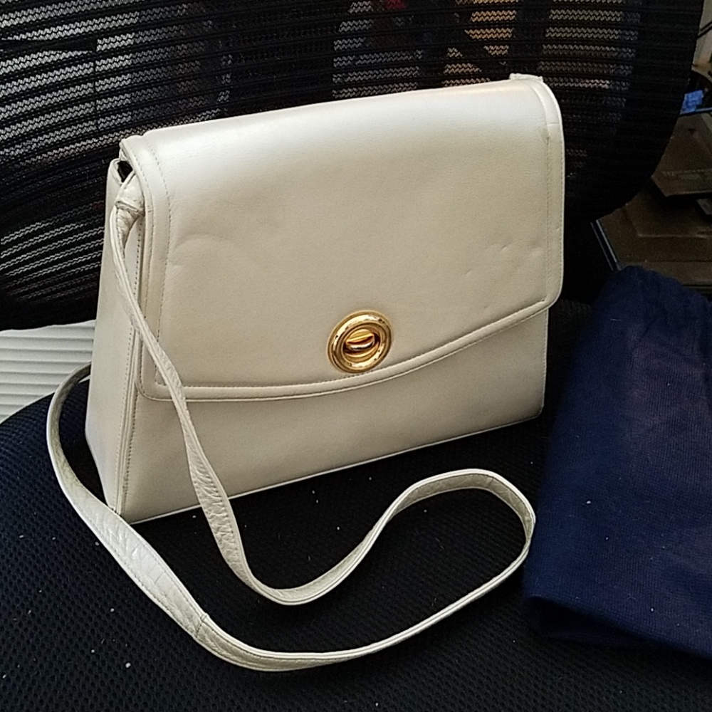 Beige Leather Purse